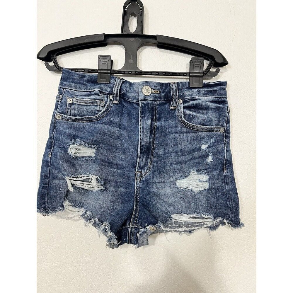 American Eagle Next Level Stretch Distressed Cut Off Jean Shorts Women's Size 6